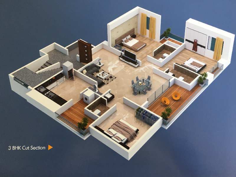 3 BHK Penthouse for Sale in College Road, Nashik