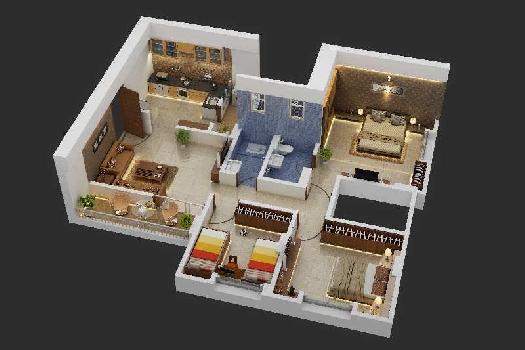 3 BHK Flats & Apartments for Sale in Sinhagad Road, Pune (814 Sq.ft.)