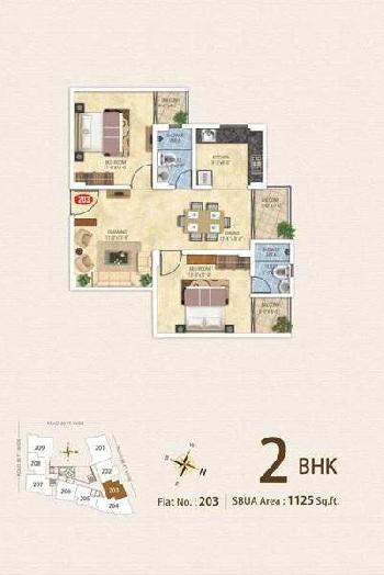 2 BHK Flats & Apartments for Sale in Vaishali Nagar, Jaipur