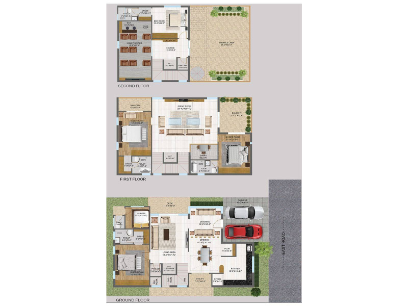 4 BHK Individual Houses / Villas for Sale in Velimela, Hyderabad (3200 Sq.ft.)