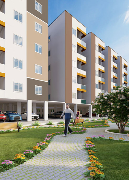 2 BHK Flats & Apartments for Sale in Mallampet, Hyderabad (1171 Sq.ft.)