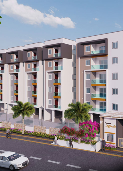 2 BHK Flats & Apartments for Sale in Mallampet, Hyderabad (1231 Sq.ft.)