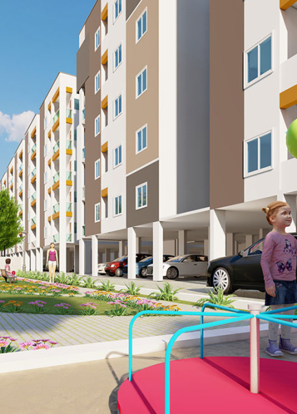 3 BHK Flats & Apartments for Sale in Mallampet, Hyderabad (1556 Sq.ft.)