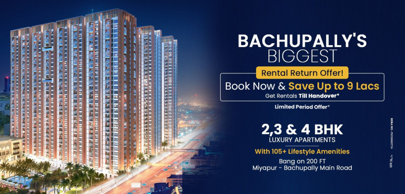 2.5 BHK Flats & Apartments for Sale in Bachupally, Hyderabad