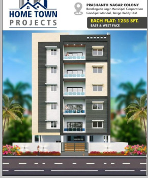 Flats & Apartments for Sale in Bandlaguda Jagir, Hyderabad (1255 Sq.ft.)