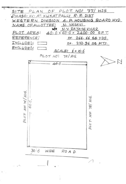 Residential Plot for Sale in KPHB Colony, Hyderabad (266 Sq. Yards)