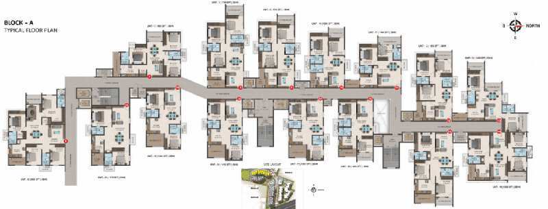 2 BHK Flats & Apartments for Sale in Bandlaguda Jagir, Hyderabad (1260 Sq.ft.)