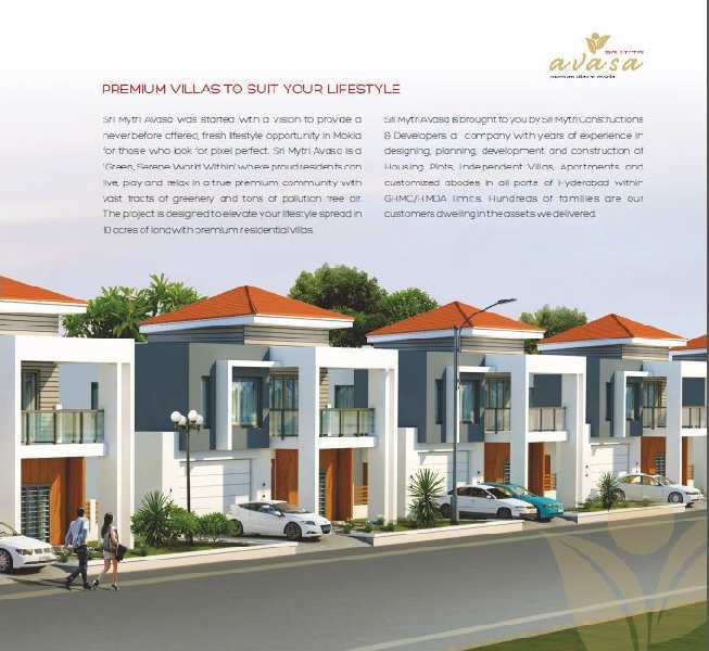 3 BHK Individual Houses / Villas for Sale in Mokila, Hyderabad (2780 Sq.ft.)