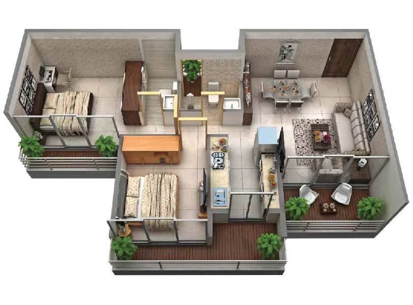 1 BHK Flats & Apartments for Sale in Sector 52, Navi Mumbai (451 Sq.ft.)