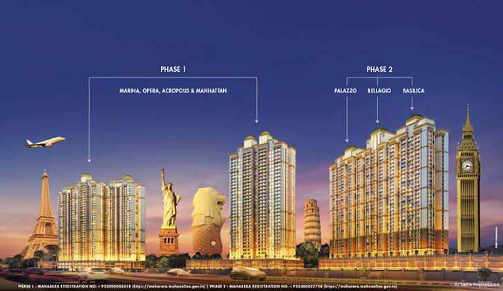 3 BHK Flats & Apartments for Sale in Panvel, Navi Mumbai (1155 Sq.ft.)