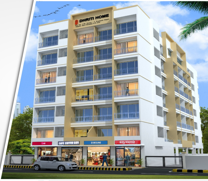 1 BHK Flats & Apartments for Sale in Sector 3 Pushpak Nagar, Navi Mumbai (690 Sq.ft.)