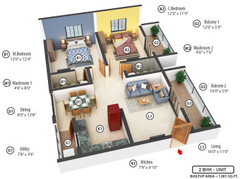 BDA Commercial With balcony in  HBR