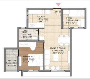 Flats & Apartments for Sale in 7th Cross Road, Mumbai (584 Sq.ft.)