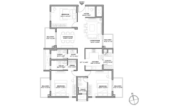 Flats & Apartments for Sale in Sarjapur, Bangalore (2700 Sq.ft.)