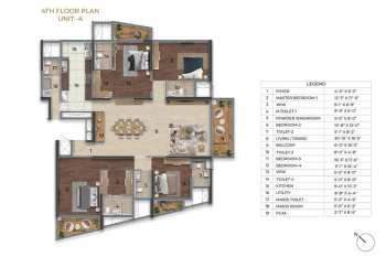 3 BHK Flats & Apartments for Sale in Sudhama Nagar, Bangalore (3242 Sq.ft.)