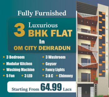 3 BHK Flat For sale in OM City Dehradun