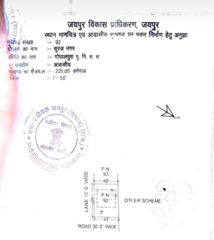 Residential Plot for Sale in Panchyawala, Jaipur (225 Sq. Yards)