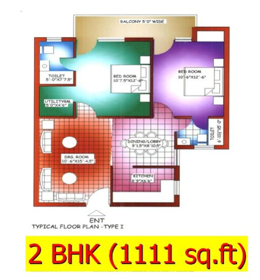 2 BHK apartment available for sale in Hill View Garden, Trehan Apartment, Bhiwadi