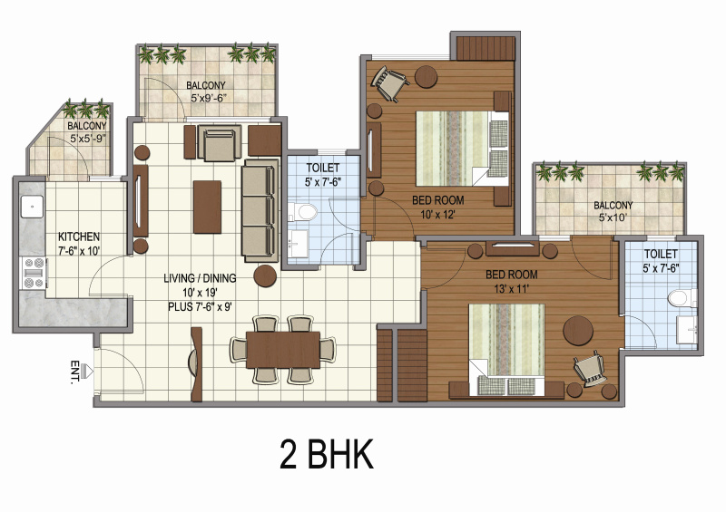 2 BHK apartment available for sale in Terra Elegance, Bhiwadi