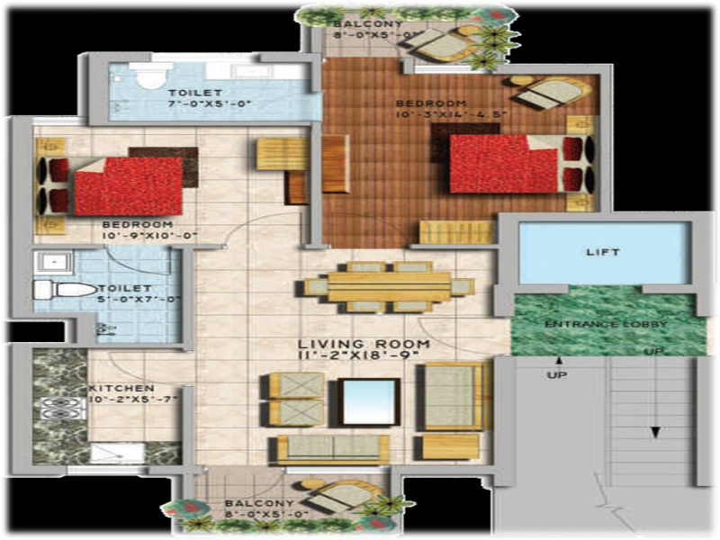 2 BHK apartment available for sale in Genesis Gardenia, Bhiwadi
