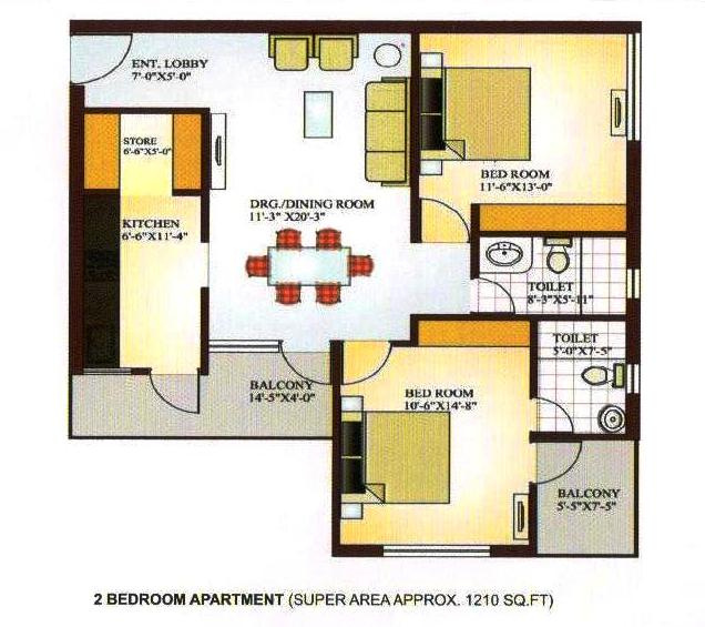 2 BHK apartment available for sale in Krish Vatika, Bhiwadi