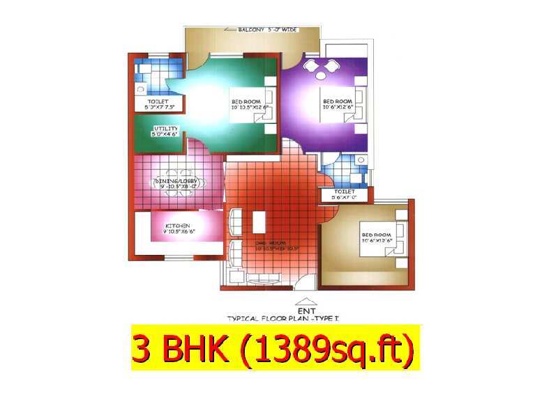 3 BHK available for Sale in Hill View Gardens, Trehan, Bhiwadi