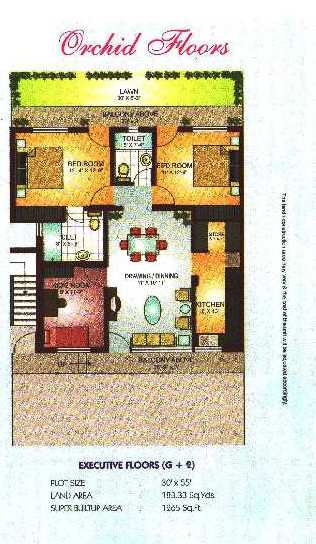 3 BHK for sale at Krish City