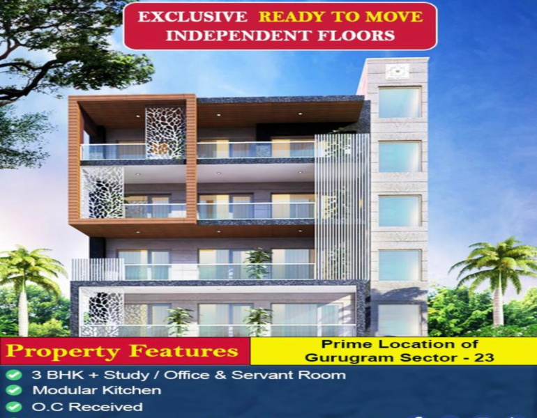 4 BHK Builder Floor For Sale In Sector 23, Gurgaon (2200 Sq.ft.)