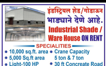 Factory / Industrial Building for Rent in Chakan MIDC, Pune (10073 Sq.ft.)