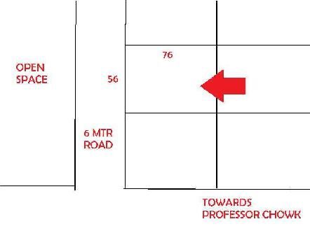 PURE RESIDENTIAL PLOT FOR SALE SUITABLE FOR BUNGLOW AT PROFESSOR CHOWK PRIME LOCATION