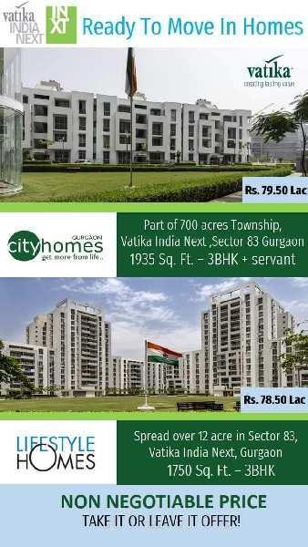 3 BHK Flats & Apartments for Sale in Sector 83, Gurgaon (1935 Sq.ft.)