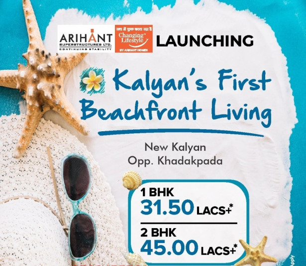 1 bhk apartment sale in Kalyan west Enjoy beach front homes .