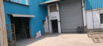 Available industrial NA plot 5757 sf with shed area 3300 sf with wall compound and gate water connection, electricity near Kalyan.
