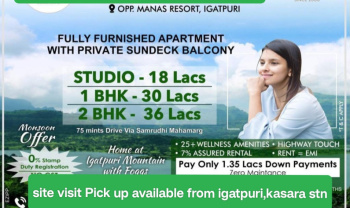 Fully Furnished 1 bhk Igatpuri near mumbai