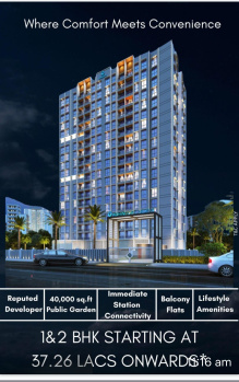 1 bhk apartment opposite Shahad Railway station new construction