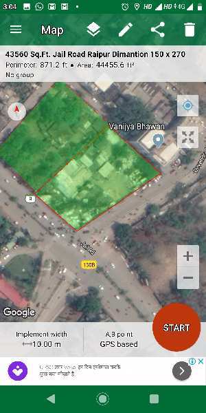 44000 Square feet Corner Commercial Open Plot For Sale At Jail Road To Railway Station Roads Fafadih Raipur