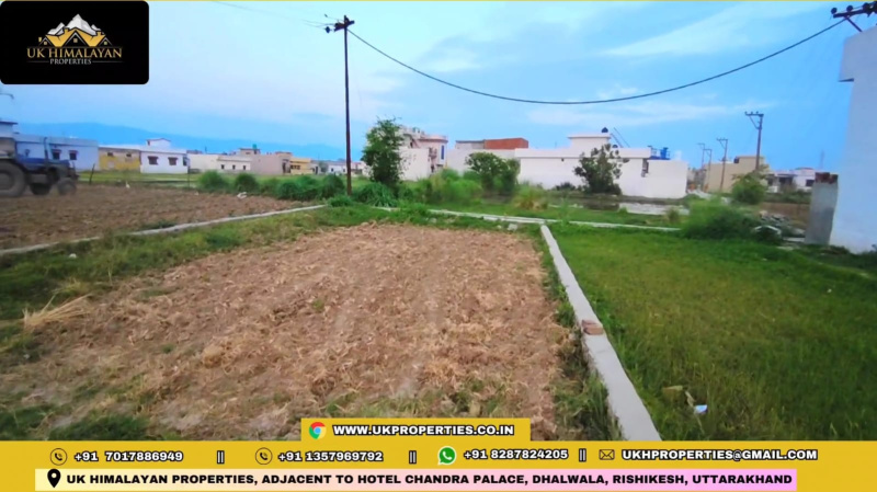1125 Sq.ft. Residential Plot for Sale in Shyampur, Rishikesh