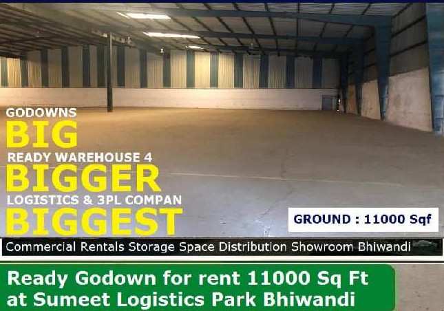 11000 Sq.ft. Warehouse/Godown for Rent in Bhiwandi, Thane