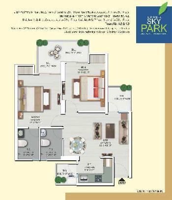 2 BHK Flat For Sale In Sky Park, Noida Extension
