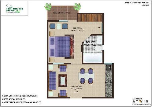 2 BHK Flat For Sale In Hare Krishna Orchid Phase 2, B Block Phase 2 & 3, NH - 2, Vrindavan.