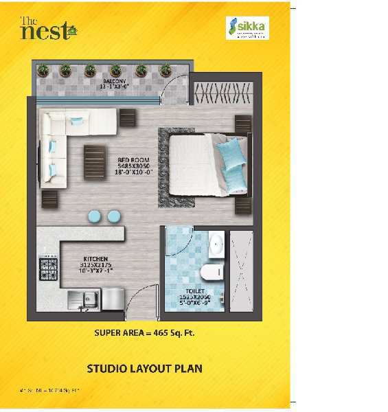 1 BHK Flat For Sale In Plot No. 3(B), Sector-143, Noida