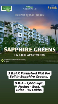 3bhk apartment sale in Sapphire green ama sewani raipur.