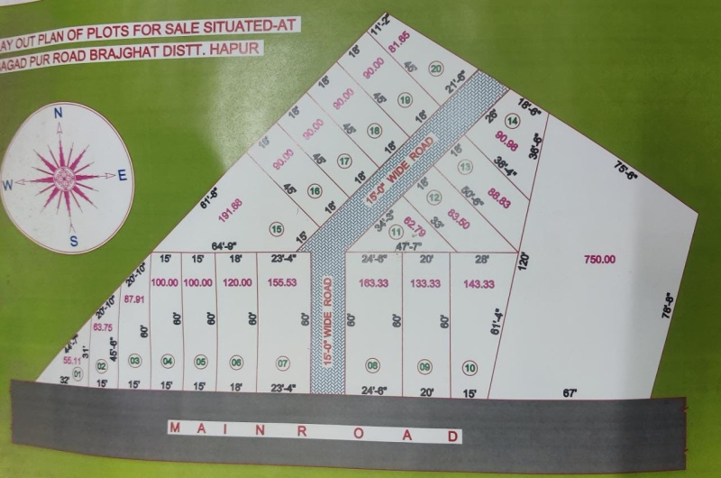 200 Sq. Yards Residential Plot for Sale in Garhmukteshwar, Hapur
