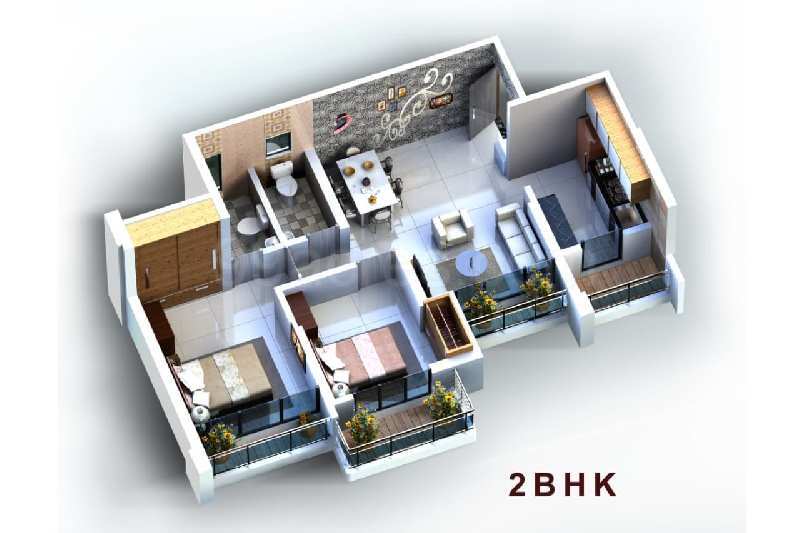 1 bhk with master bed in ira road