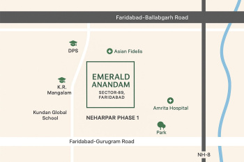 4 BHK Flats & Apartments for Sale in Sector 89, Faridabad (1985 Sq.ft.)
