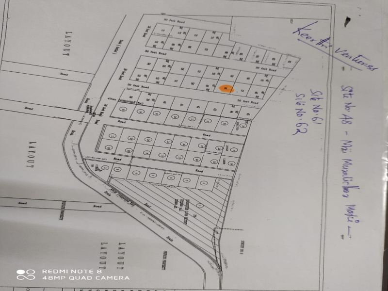 30*40 plot in jakkur agrahara, Balaji Lake View layout