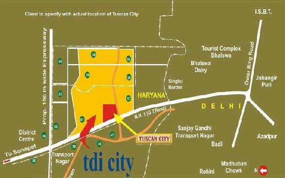 Tdi Tuscan Floors for Sale in Kundli On 2nd Floor for 42 Lacs