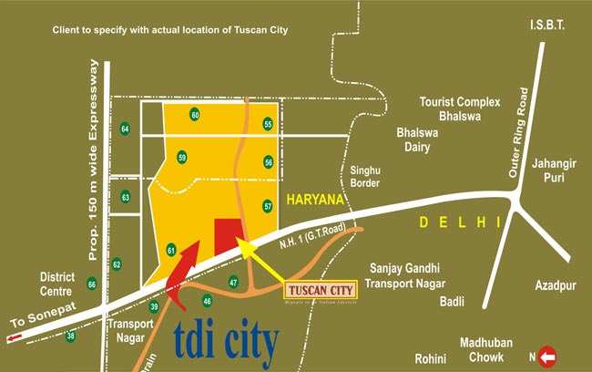 Tdi Tuscan Floors,Tdi Tuscan City Up for Sale in Just 39 Lacs