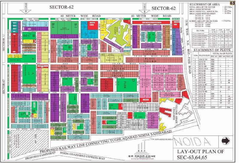 3200 Sq. Meter Industrial Land / Plot for Sale in Block D Sector 63, Noida