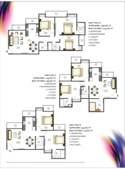 3 BHK Flats & Apartments for Sale in Sector 77, Noida (1385 Sq.ft.)